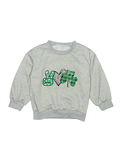 Pre-owned Unbranded Kids' Long Sleeve T-shirt In Silver