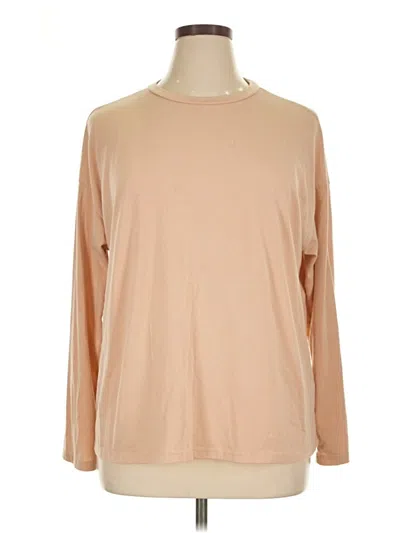 Pre-owned Unbranded Long Sleeve T-shirt In Tan