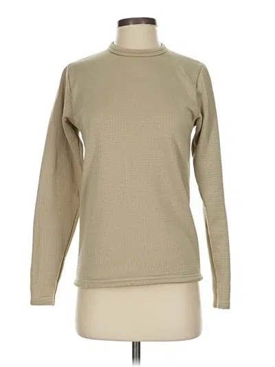 Pre-owned Unbranded Long Sleeve T-shirt In Tan
