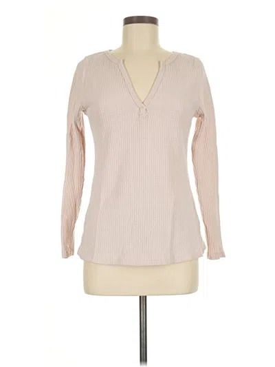 Pre-owned Unbranded Long Sleeve T-shirt In Tan