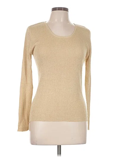 Pre-owned Unbranded Long Sleeve T-shirt In Tan