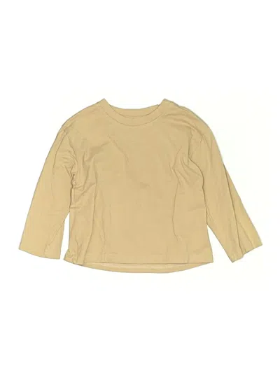Pre-owned Unbranded Kids' Long Sleeve T-shirt In Tan