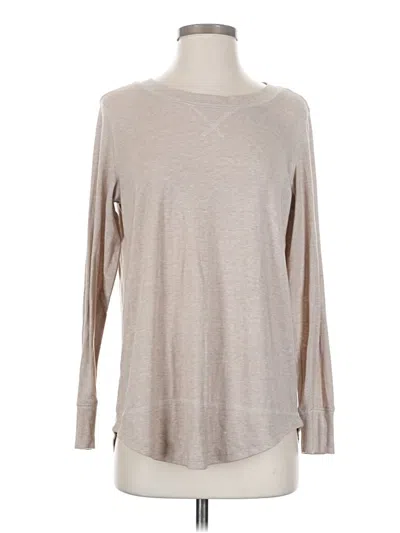 Pre-owned Unbranded Long Sleeve T-shirt In Tan