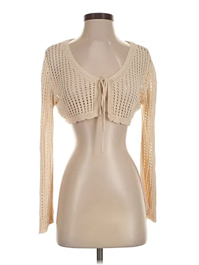 Pre-owned Unbranded Long Sleeve T-shirt In Tan
