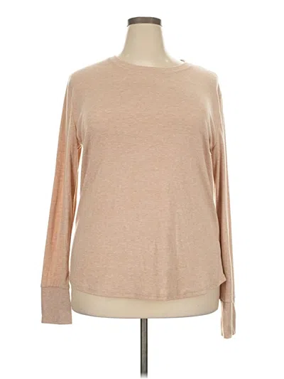Pre-owned Unbranded Long Sleeve T-shirt In Tan