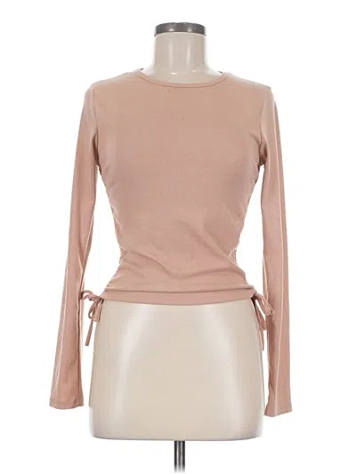Pre-owned Unbranded Long Sleeve T-shirt In Tan