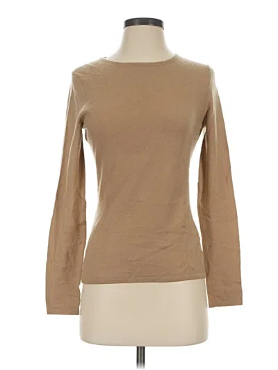 Pre-owned Unbranded Long Sleeve T-shirt In Tan