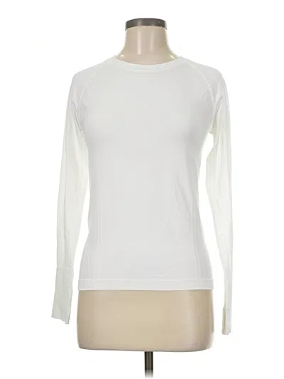Pre-owned Unbranded Long Sleeve T-shirt In White