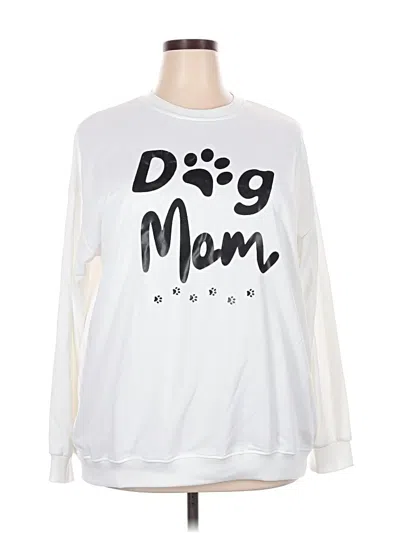 Pre-owned Unbranded Long Sleeve T-shirt In White