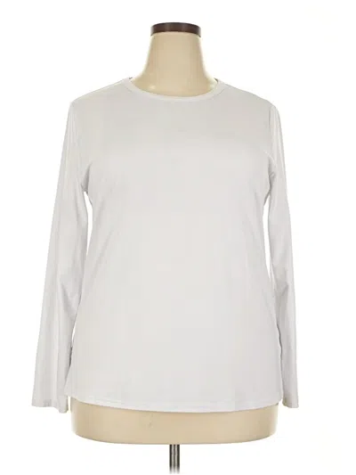Pre-owned Unbranded Long Sleeve T-shirt In White