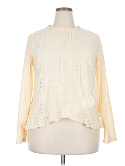 Pre-owned Unbranded Long Sleeve T-shirt In White