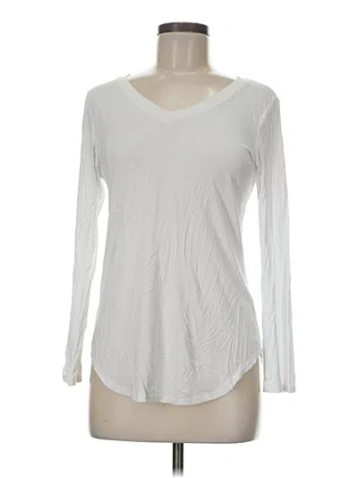 Pre-owned Unbranded Long Sleeve T-shirt In White