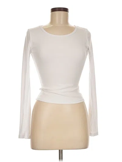 Pre-owned Unbranded Long Sleeve T-shirt In White