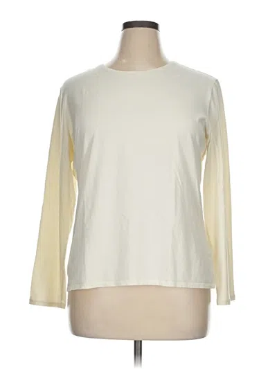 Pre-owned Unbranded Long Sleeve T-shirt In White
