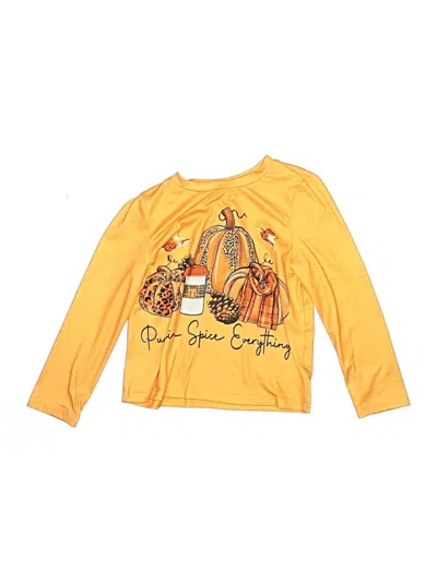 Pre-owned Unbranded Kids' Long Sleeve T-shirt In Yellow