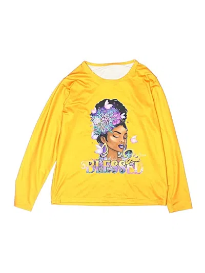 Pre-owned Unbranded Kids' Long Sleeve T-shirt In Yellow