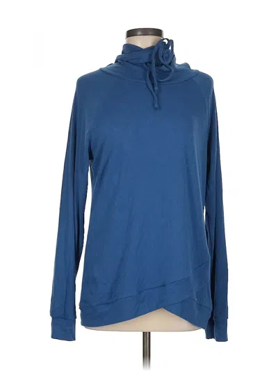 Pre-owned Unbranded Long Sleeve Turtleneck In Blue