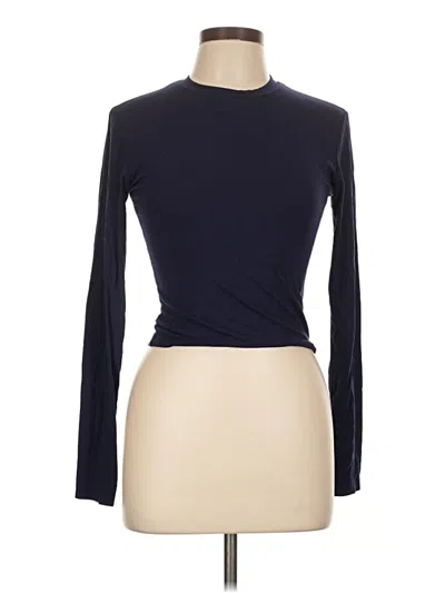 Pre-owned Unbranded Long Sleeve Turtleneck In Blue
