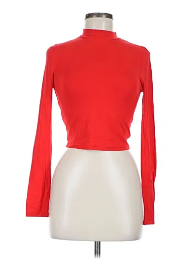 Pre-owned Unbranded Long Sleeve Turtleneck In Red