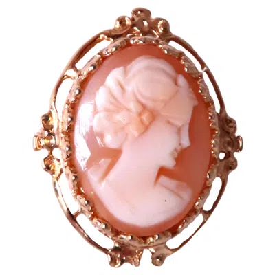 Pre-owned Unbranded Madonna Cameo Victorian Medieval Pendant Brooch 14kt 12562* In Multiple