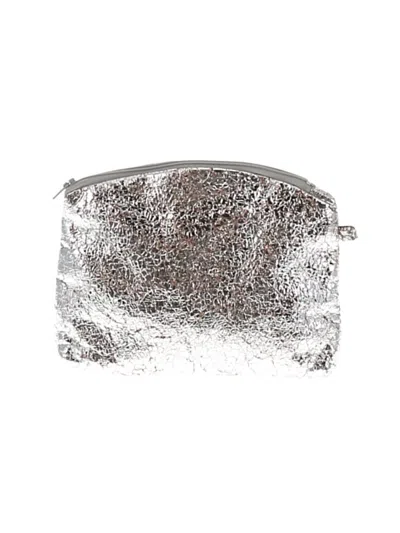 Pre-owned Unbranded Makeup Bag In Silver