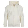 Unbranded Men's Faux Shearling Lined Pullover Hoodie Sweatshirt In Neutral