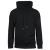 Unbranded Men's Faux Shearling Lined Pullover Hoodie Sweatshirt In Black