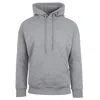 Unbranded Men's Faux Shearling Lined Pullover Hoodie Sweatshirt In Gray