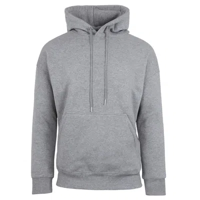 Unbranded Men's Faux Shearling Lined Pullover Hoodie Sweatshirt In Gray