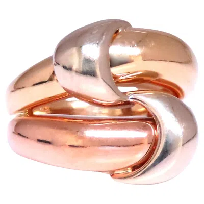 Pre-owned Unbranded Mod Wrap Love Crest Ring 18kt Gold 12543* In Multi