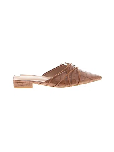 Pre-owned Unbranded Mule/clog In Brown