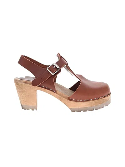 Pre-owned Unbranded Mule/clog In Brown
