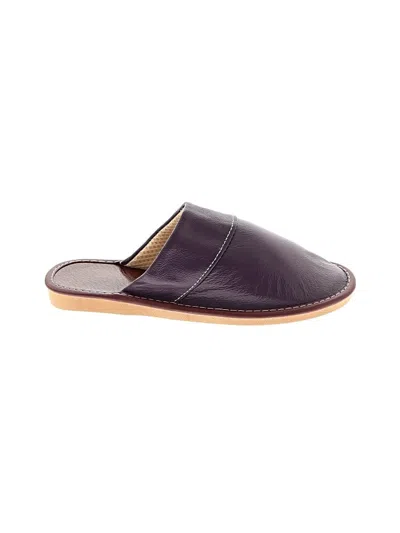 Pre-owned Unbranded Mule/clog In Burgundy