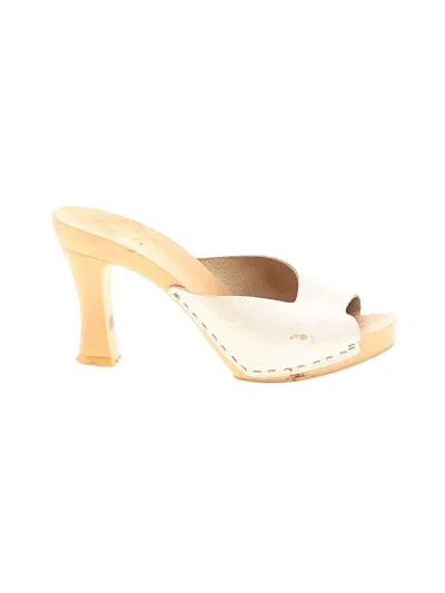 Pre-owned Unbranded Mule/clog In Ivory