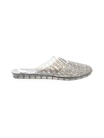 Pre-owned Unbranded Mule/clog In Silver