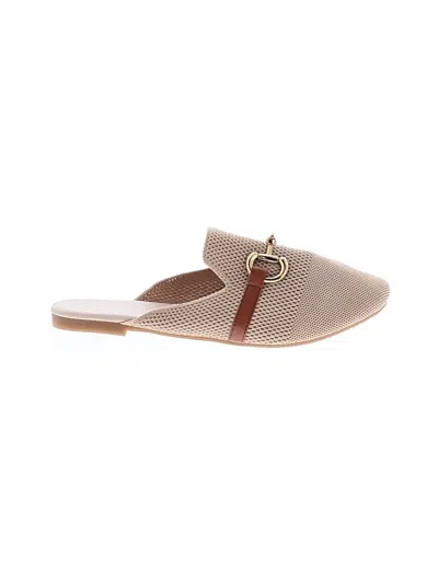 Pre-owned Unbranded Mule/clog In Tan