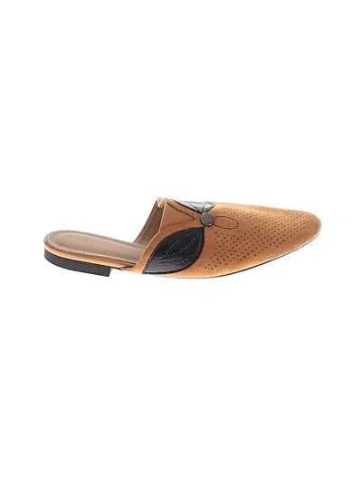 Pre-owned Unbranded Mule/clog In Tan
