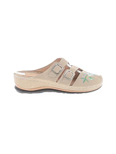 Pre-owned Unbranded Mule/clog In Tan