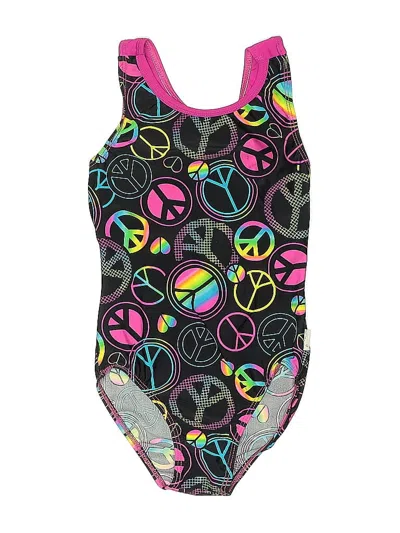 Pre-owned Unbranded Kids' One Piece Swimsuit In Black