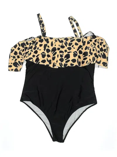 Pre-owned Unbranded One Piece Swimsuit In Black