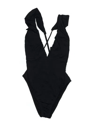 Pre-owned Unbranded One Piece Swimsuit In Black