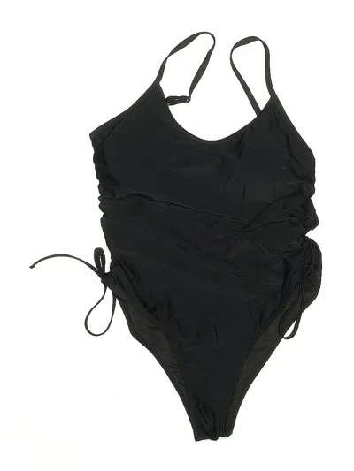 Pre-owned Unbranded One Piece Swimsuit In Black