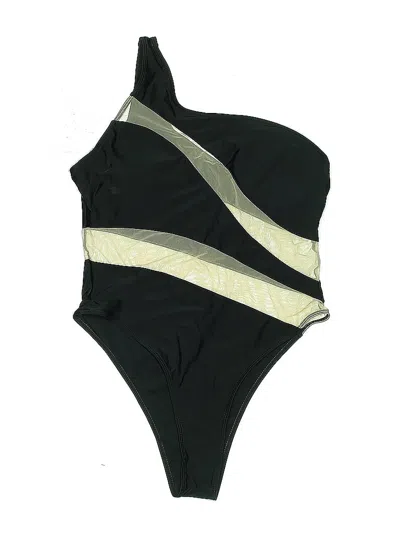 Pre-owned Unbranded One Piece Swimsuit In Black