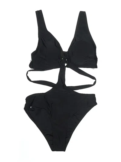 Pre-owned Unbranded One Piece Swimsuit In Black