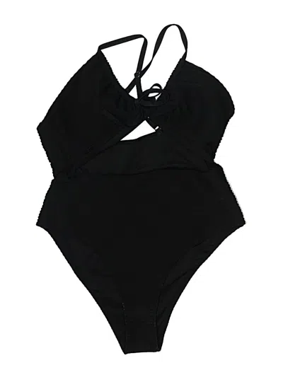 Pre-owned Unbranded One Piece Swimsuit In Black