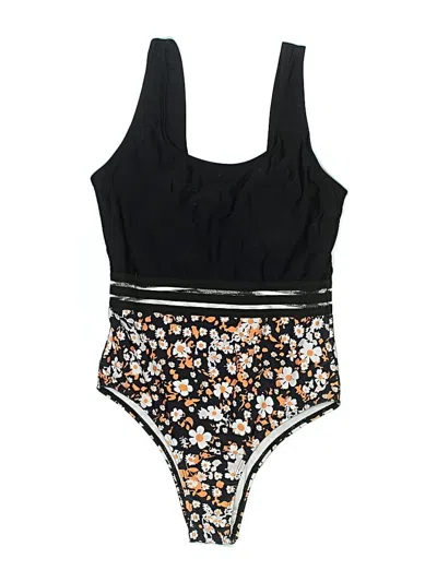 Pre-owned Unbranded One Piece Swimsuit In Black