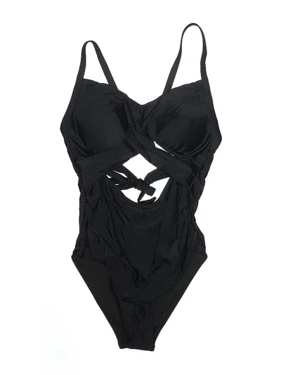 Pre-owned Unbranded One Piece Swimsuit In Black