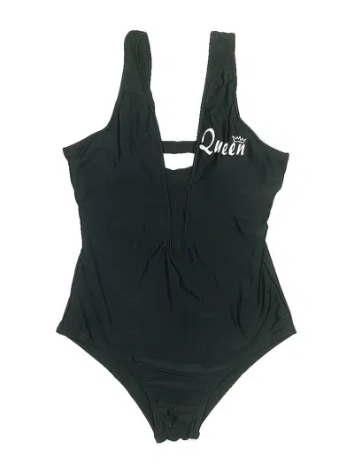 Pre-owned Unbranded One Piece Swimsuit In Black