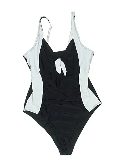 Pre-owned Unbranded One Piece Swimsuit In Black