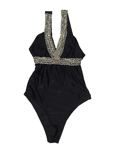 Pre-owned Unbranded One Piece Swimsuit In Black